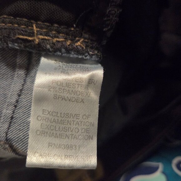 Democracy Ab Solution Vintage Jeans Size 10 Woman’s Dark Wash - Picture 8 of 8